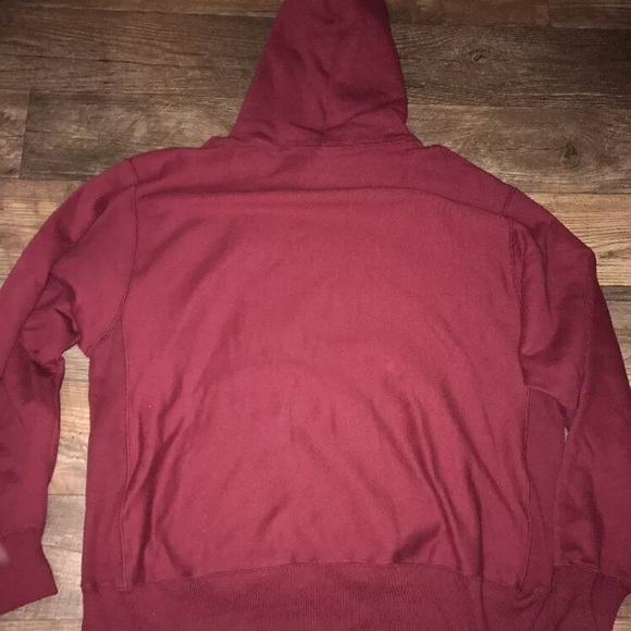 Champion New burgundy red reverse weave hoodie - Picture 7 of 8